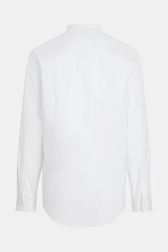 Slim fit dolphin badge poplin shirt, WHITE, detail-asia image number 5