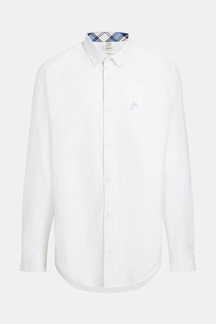 레귤러 핏 옥스포드 셔츠, WHITE, detail-asia image number 4