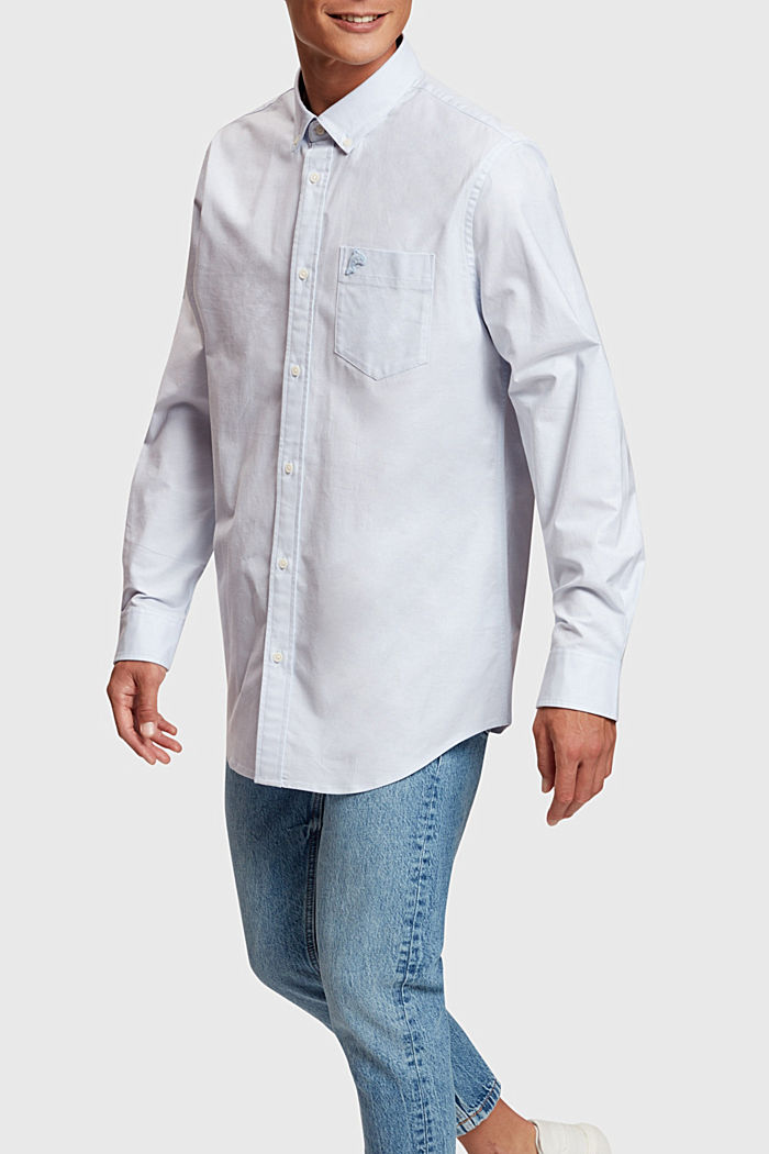 레귤러 핏 옥스포드 셔츠, LIGHT BLUE, detail-asia image number 0