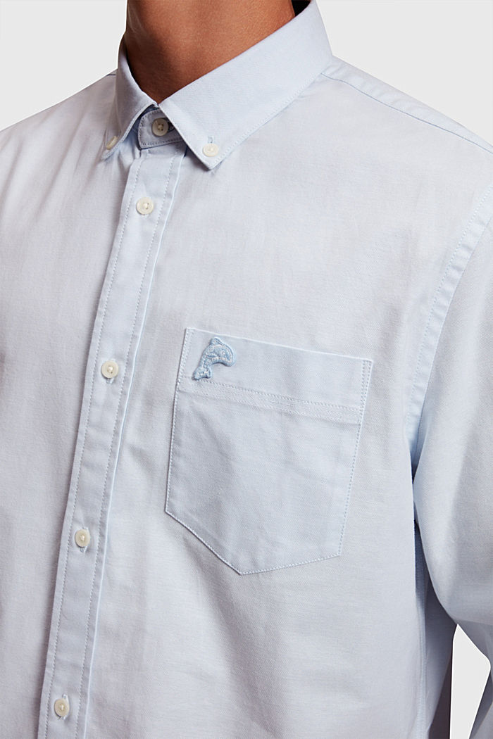 레귤러 핏 옥스포드 셔츠, LIGHT BLUE, detail-asia image number 2