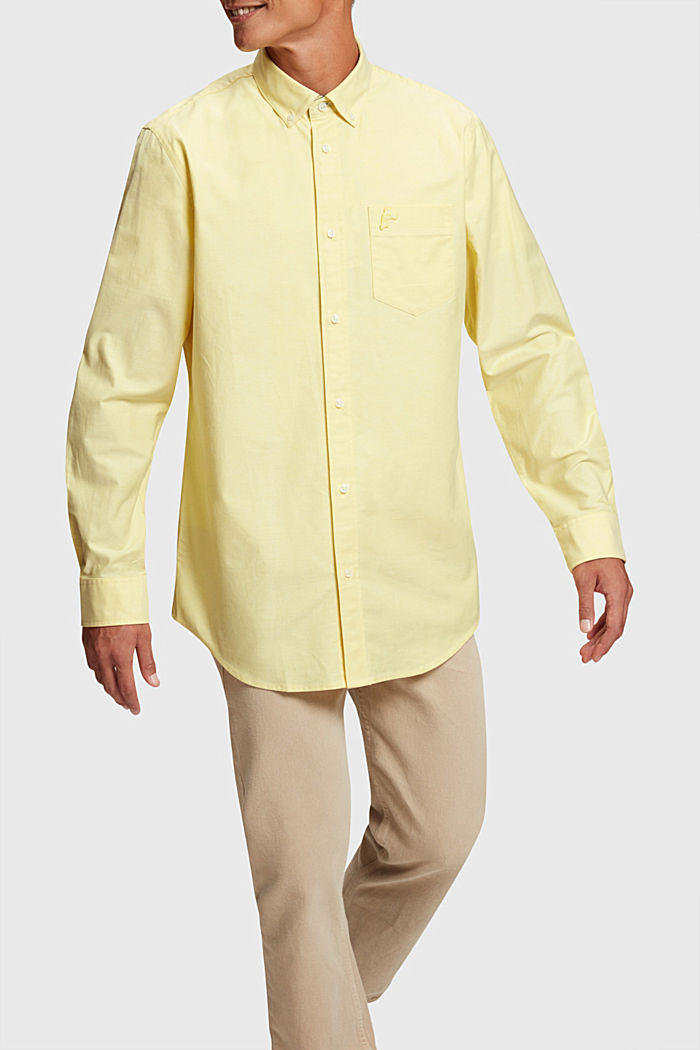 레귤러 핏 옥스포드 셔츠, SUNFLOWER YELLOW, detail-asia image number 0