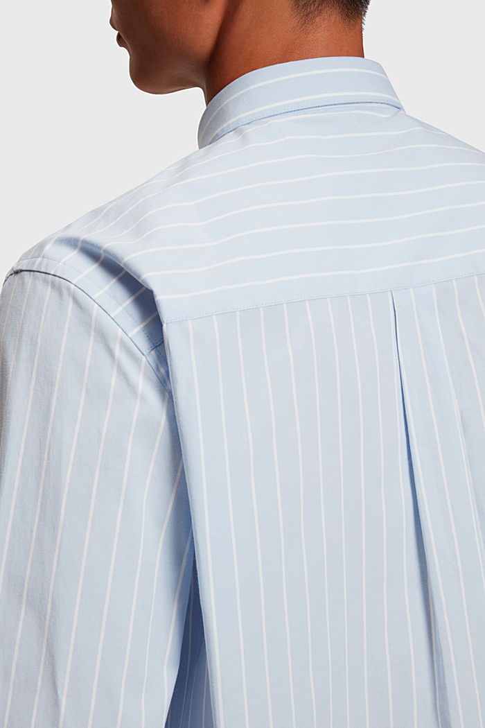 릴렉스 핏 스트라이프 포플린 셔츠, WHITE, detail-asia image number 3