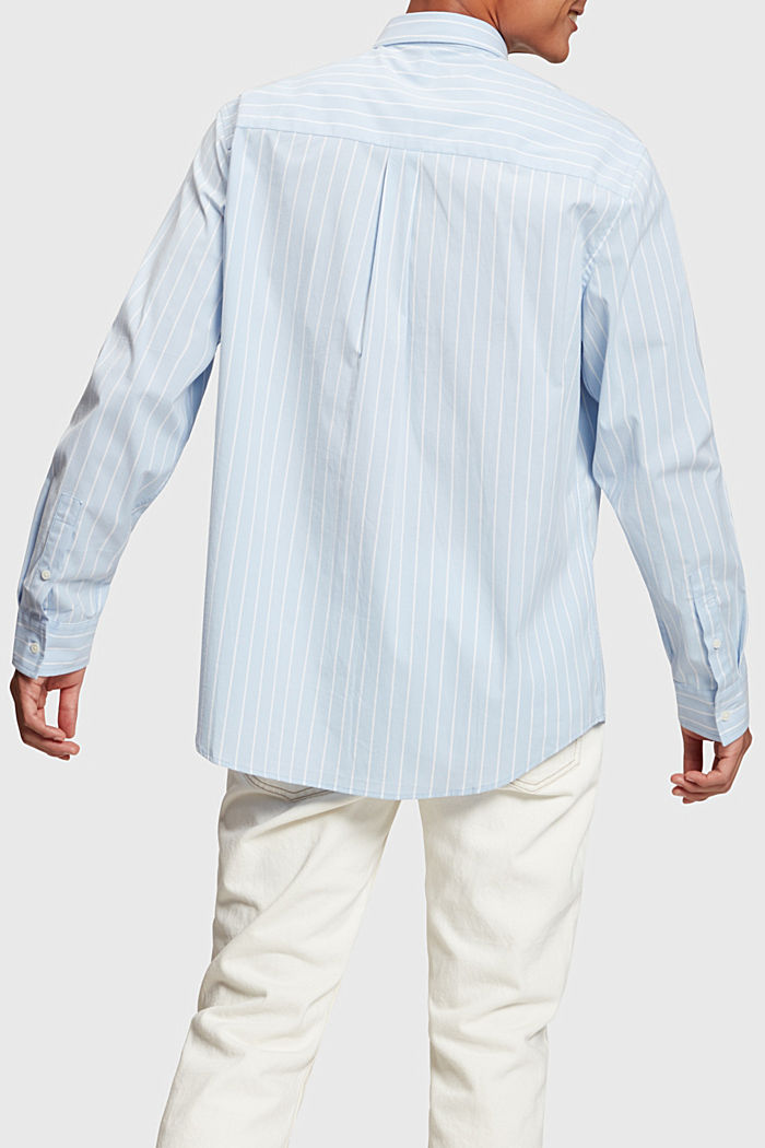 릴렉스 핏 스트라이프 포플린 셔츠, WHITE, detail-asia image number 1