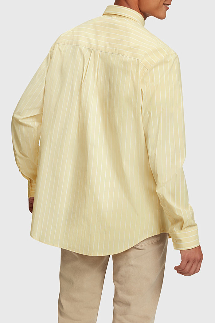 Relaxed fit striped poplin shirt, SUNFLOWER YELLOW, detail-asia image number 1