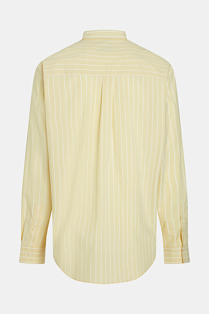 Relaxed fit striped poplin shirt, SUNFLOWER YELLOW, detail-asia image number 4
