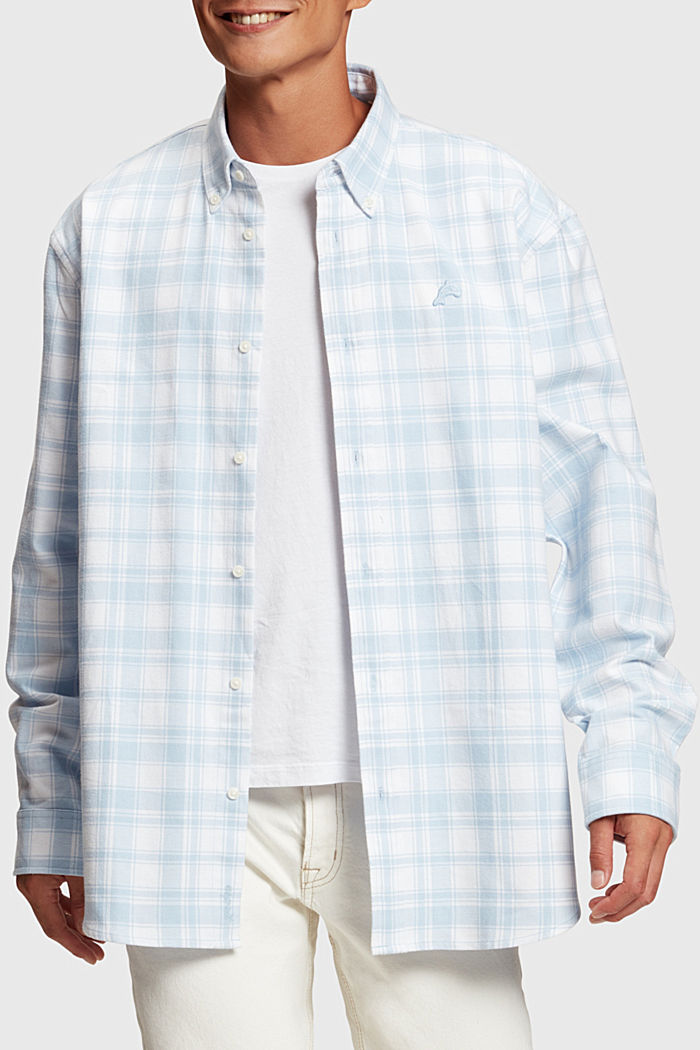 Plaid flannel shirt, LIGHT BLUE, detail-asia image number 0