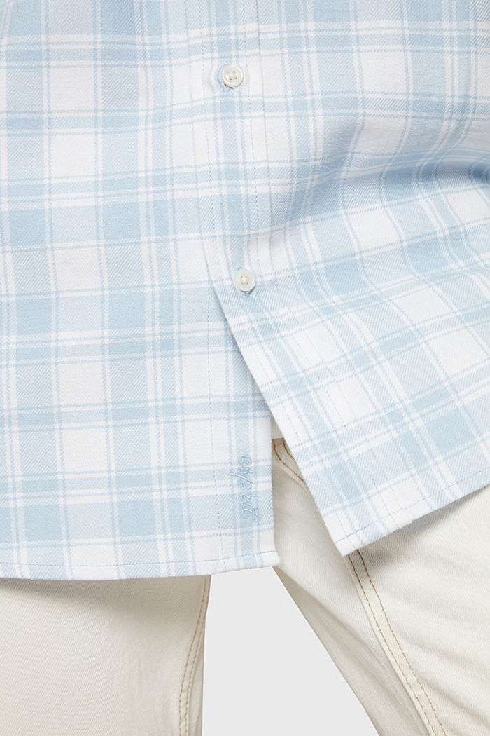 Plaid flannel shirt, LIGHT BLUE, detail-asia image number 3