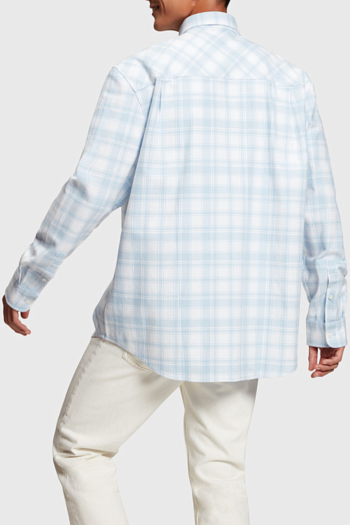 格紋法蘭絨恤衫	, LIGHT BLUE, detail-asia image number 1