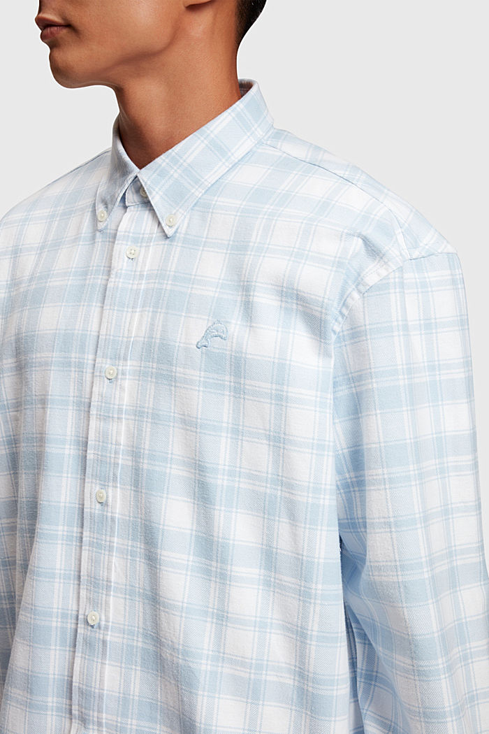 Plaid flannel shirt, LIGHT BLUE, detail-asia image number 2
