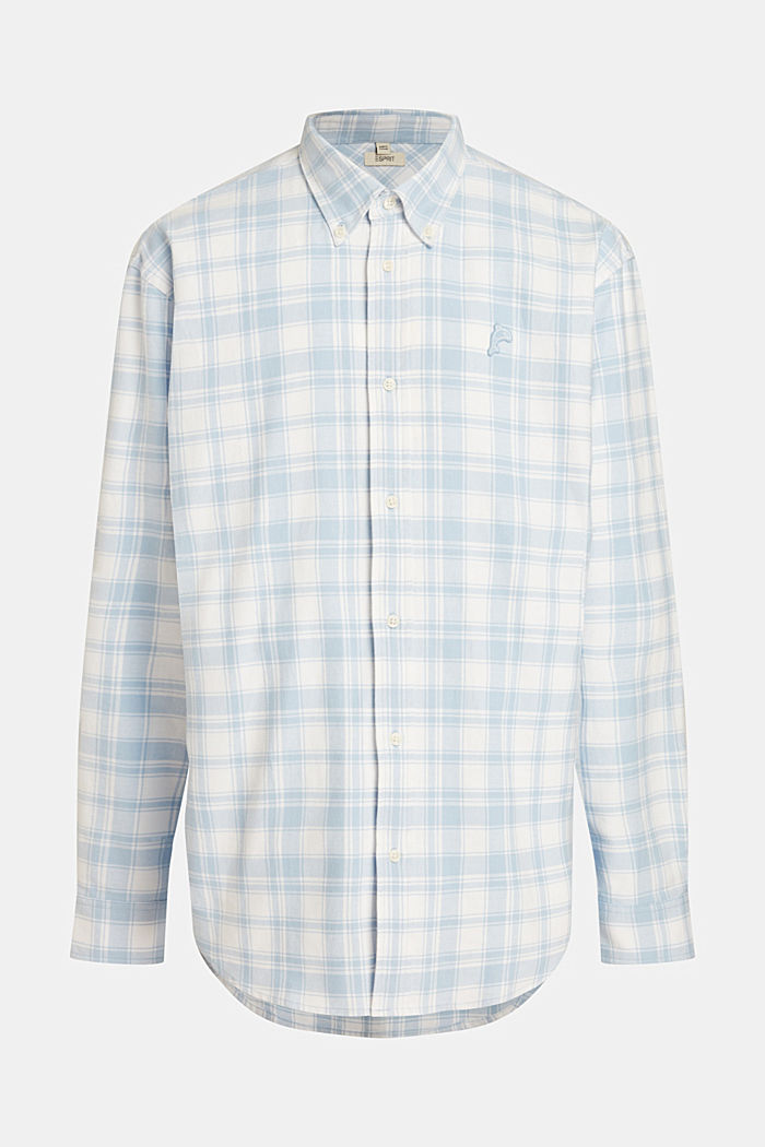 Plaid flannel shirt, LIGHT BLUE, detail-asia image number 5