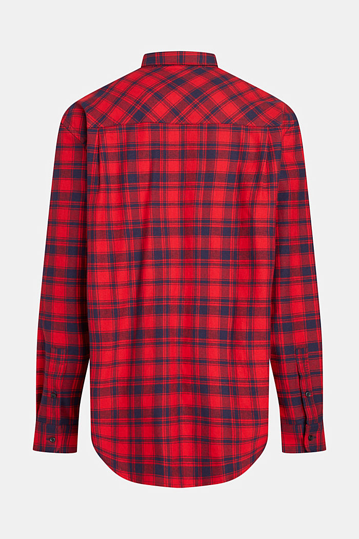 Plaid flannel shirt, RED, detail-asia image number 5