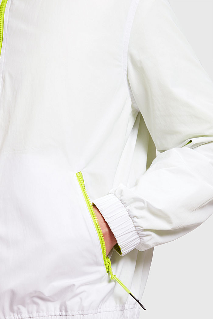 Reversible Neon Layered Windbreaker, LIME YELLOW, detail-asia image number 2