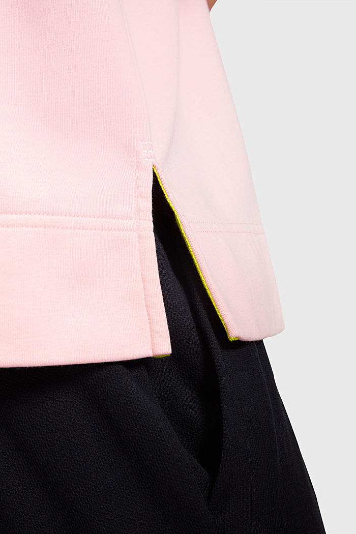 릴랙스 핏 네온 프린트 스웨트 셔츠, LIGHT PINK, detail-asia image number 3