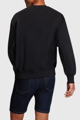스터드 로고 아플리케 스웨트셔츠, BLACK, detail-asia image number 1