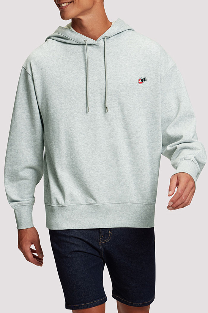 Graphic Reunion Chest Logo Hoodie, LIGHT GREY, detail-asia image number 0