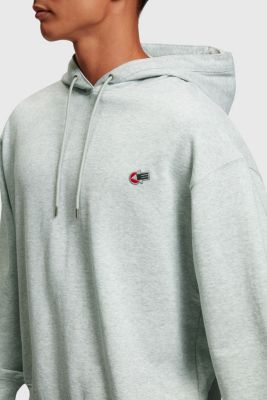 Graphic Reunion Chest Logo Hoodie, LIGHT GREY, detail-asia image number 2
