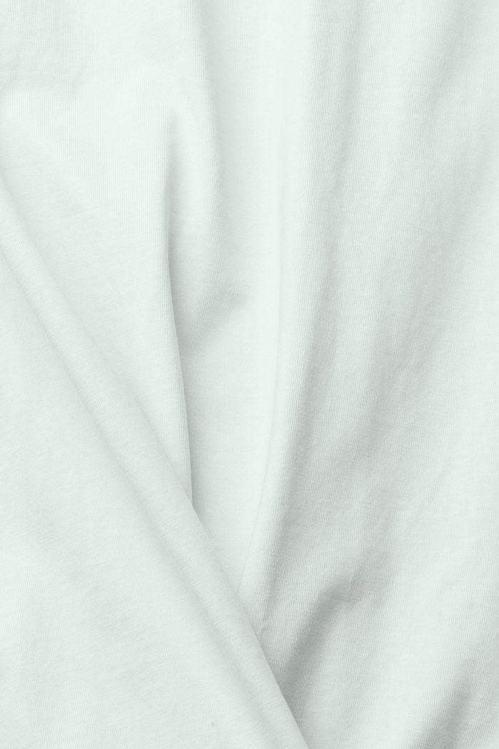 繡有Logo的平紋針織T恤, 淺藍色, detail-asia image number 4