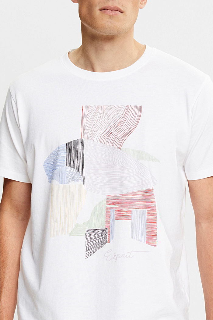 Sustainable cotton illustration t-shirt, WHITE, detail-asia image number 4
