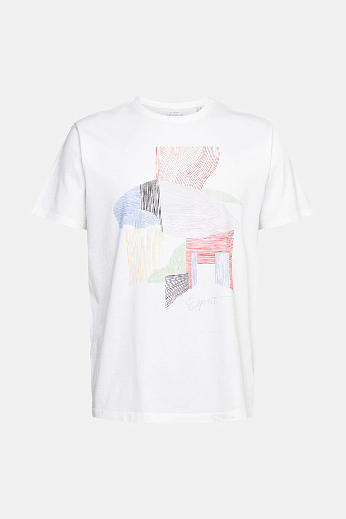 Jersey T-shirt with a front print, WHITE, detail-asia image number 6