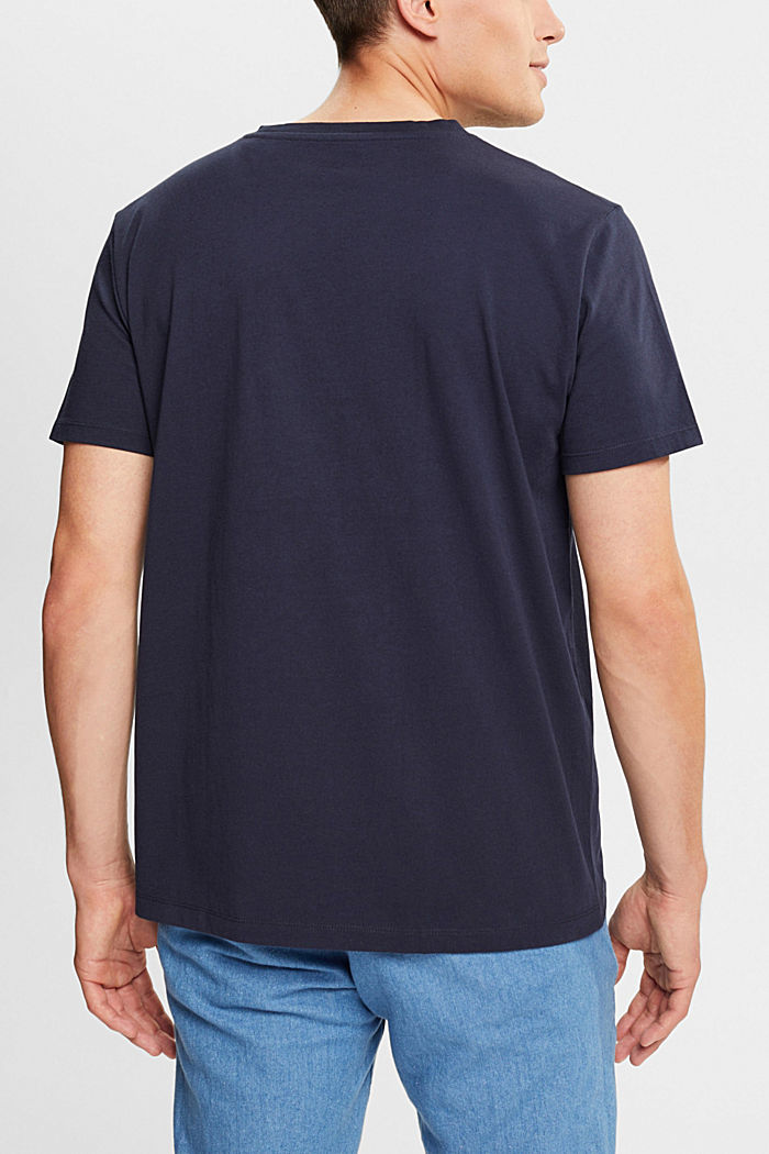 지속 가능한 코튼 일러스트레이션 티셔츠, NAVY, detail-asia image number 1