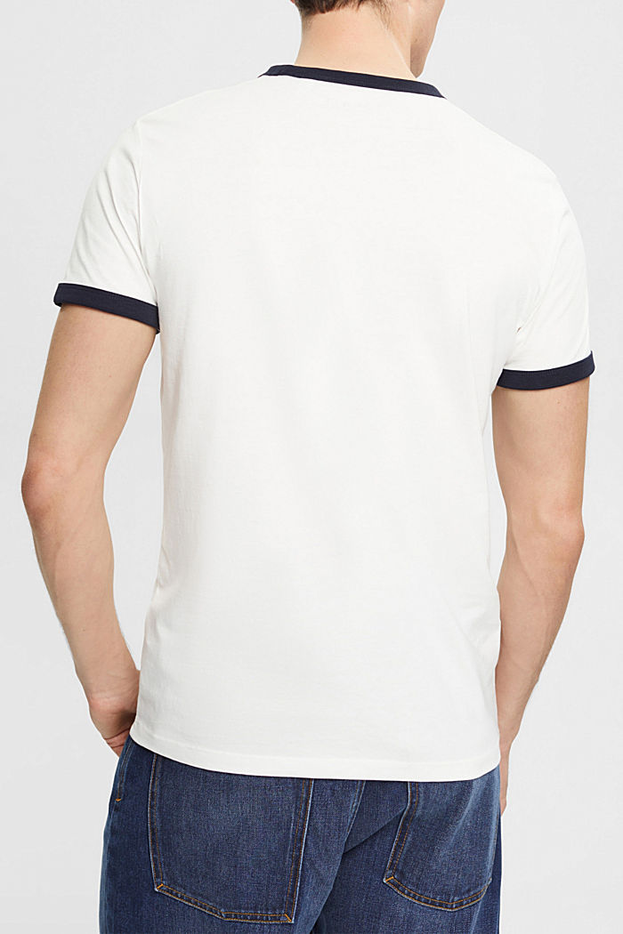針織標誌印花 T 恤, 白色, detail-asia image number 1