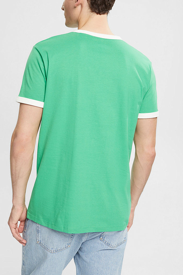 針織標誌印花 T 恤, GREEN, detail-asia image number 1