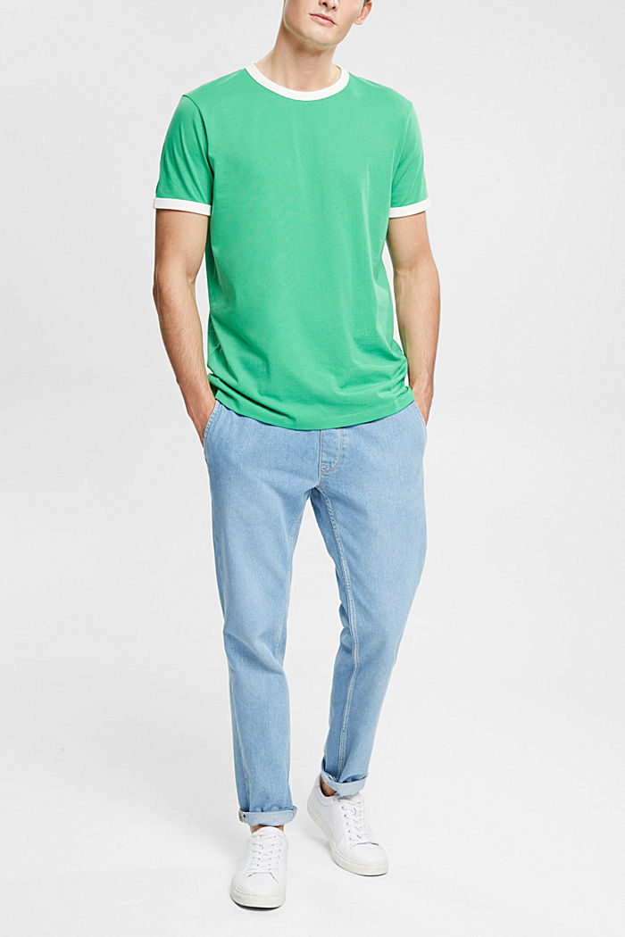針織 T 恤, GREEN, detail-asia image number 2