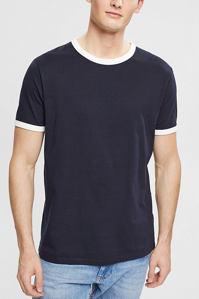 針織 T 恤, NAVY, detail-asia image number 0