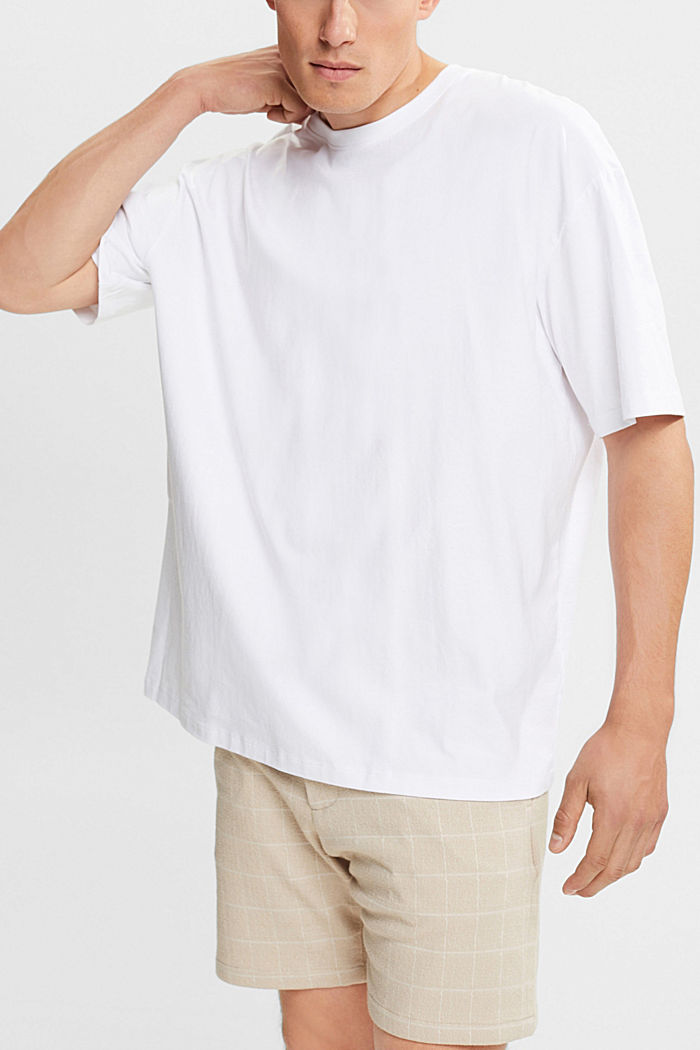 寬鬆針織 T 恤, WHITE, detail-asia image number 0