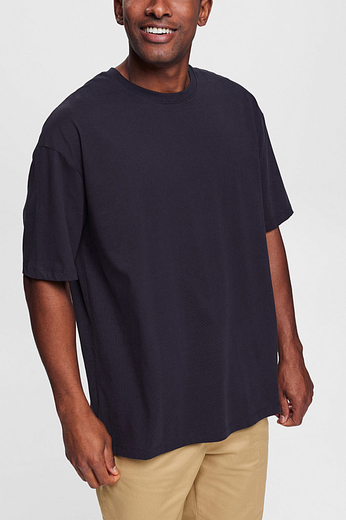 寬鬆針織 T 恤, 海軍藍, detail-asia image number 0