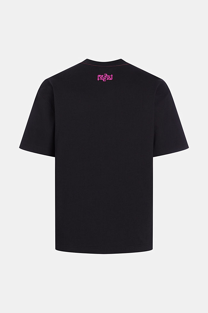 Relaxed Fit Neon Print Tee, BLACK, detail-asia image number 4