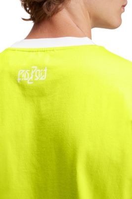 릴랙스 핏 네온 프린트 티, LIME YELLOW, detail-asia image number 3