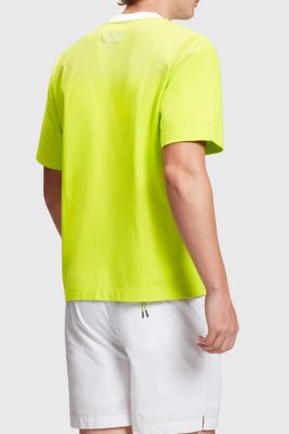 릴랙스 핏 네온 프린트 티, LIME YELLOW, detail-asia image number 1
