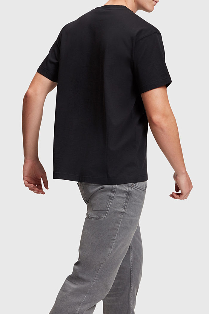 AMBIGRAM 큐브 프린트 티셔츠, BLACK, detail-asia image number 3