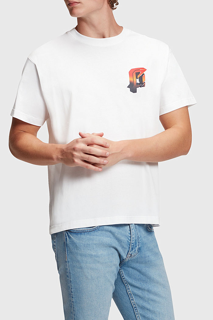 AMBIGRAM 프린트 티셔츠, WHITE, detail-asia image number 0