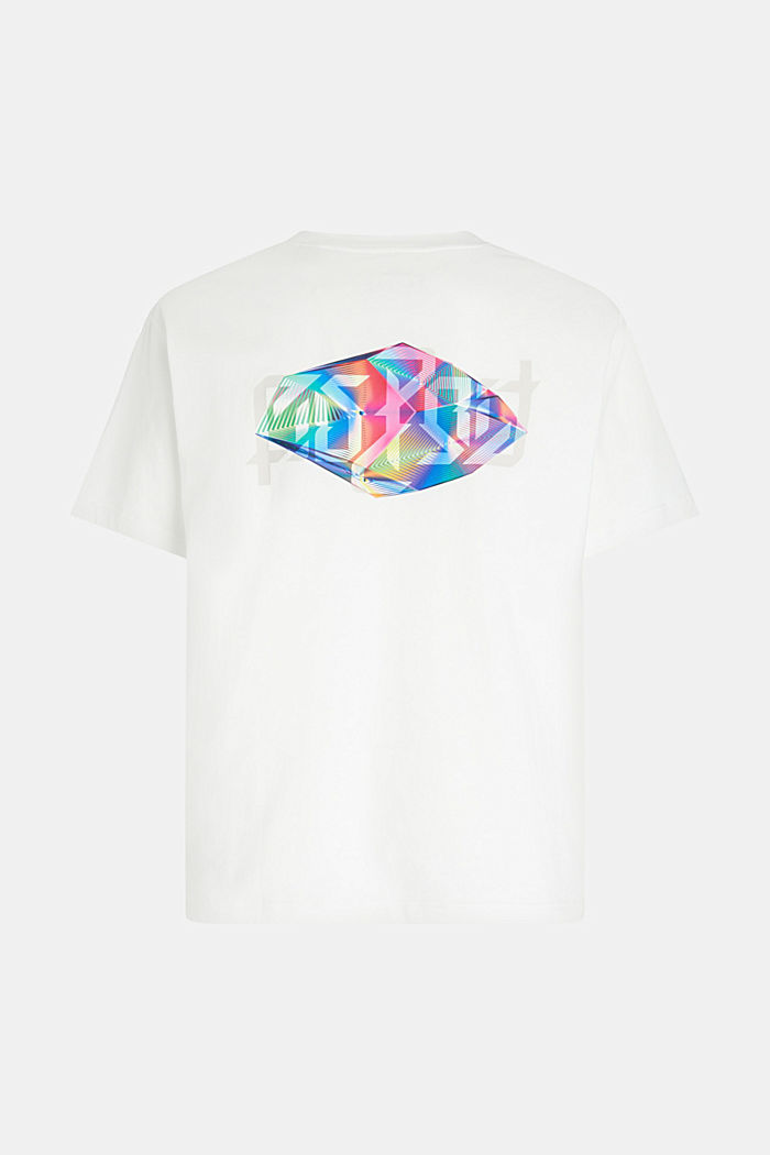 AMBIGRAM 다이아몬드 프린트 티셔츠, WHITE, detail-asia image number 1