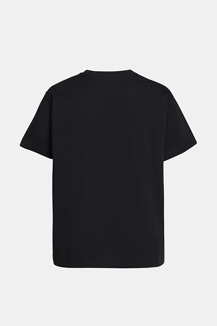 플록 로고 아플리케 티셔츠, BLACK, detail-asia image number 4