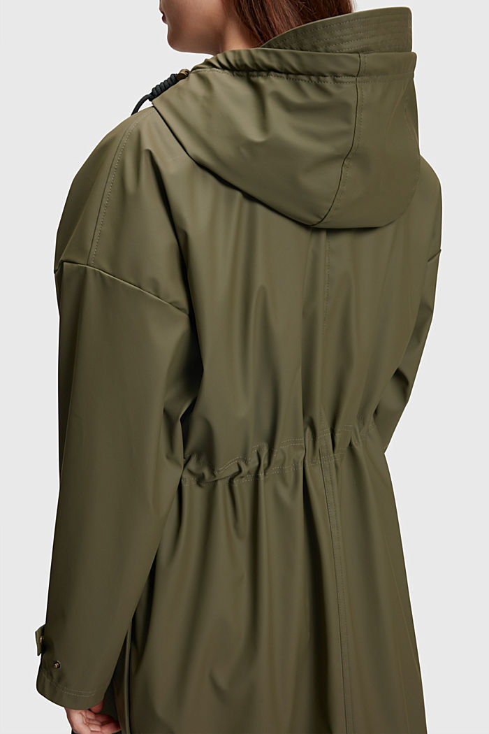 PU coated jacket, KHAKI GREEN, detail-asia image number 3