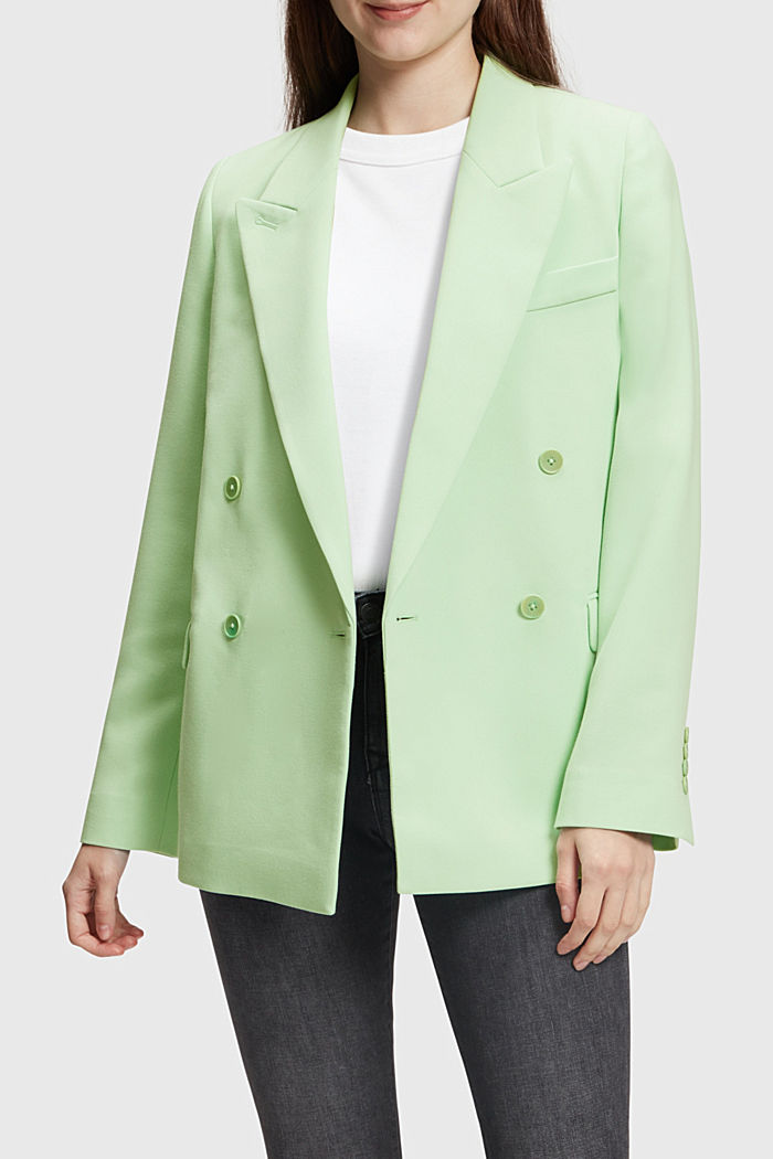 Oversized double-breasted blazer, PASTEL GREEN, detail-asia image number 0