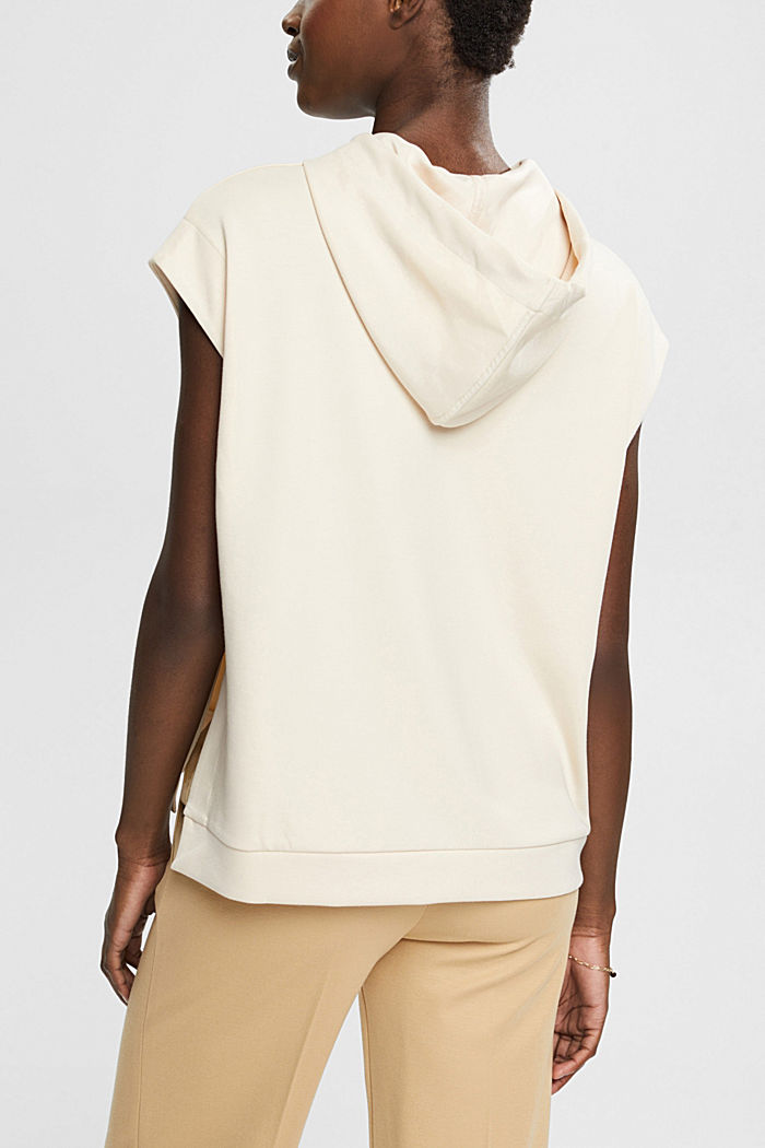 Sleeveless hoodie with side slits, ICE, detail-asia image number 3
