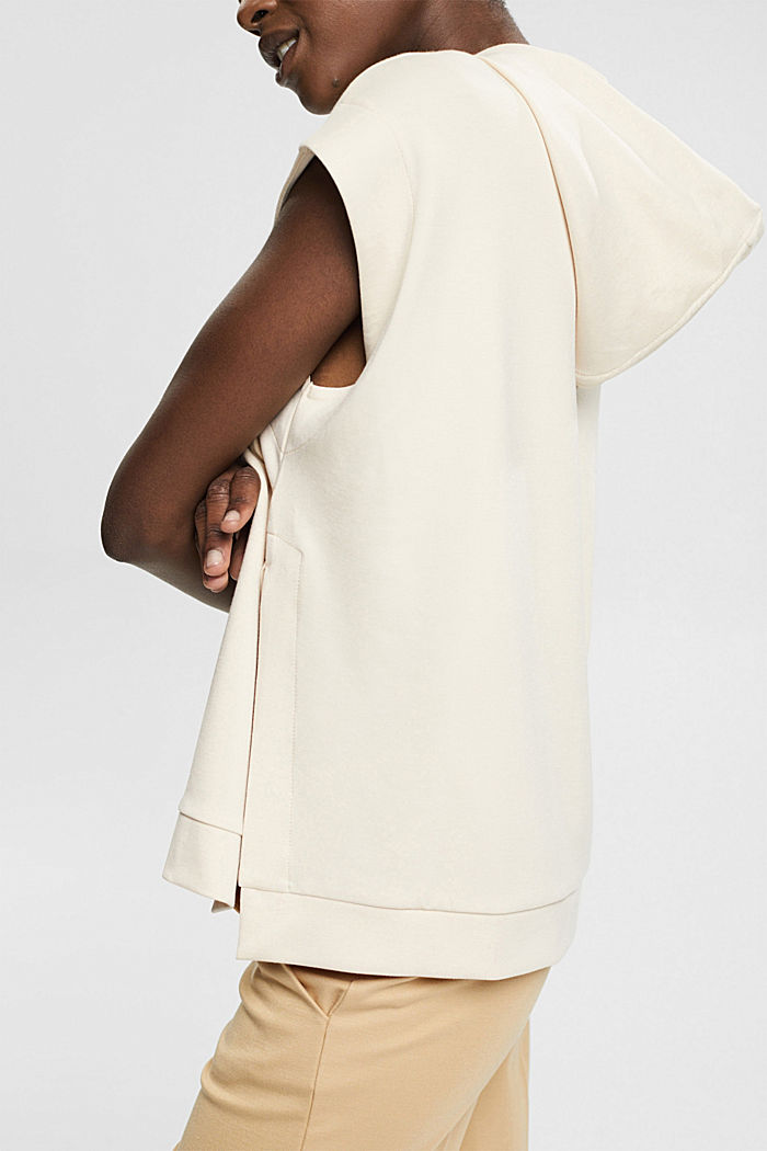 Sleeveless hoodie with side slits, ICE, detail-asia image number 2