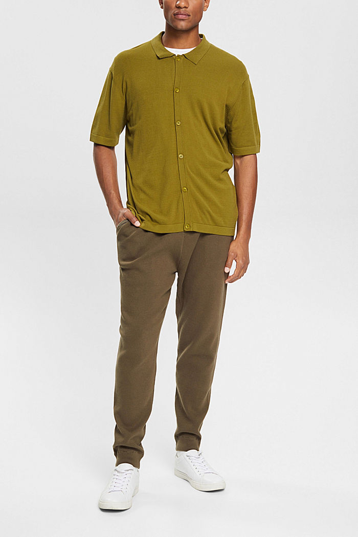 針織運動褲, 軍綠色, detail-asia image number 2