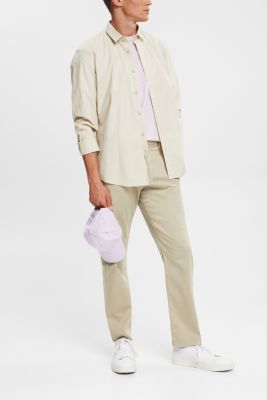 包含 TENCEL™ 的斜紋布褲, 米色, detail-asia image number 3