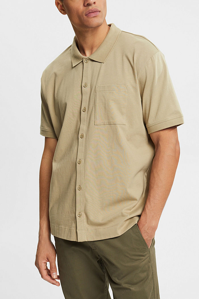 Relaxed fit shirt, PALE KHAKI, detail-asia image number 0