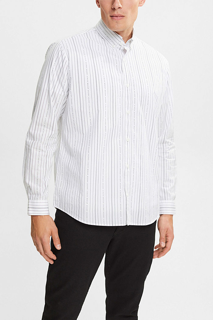 Shirt with striped pattern