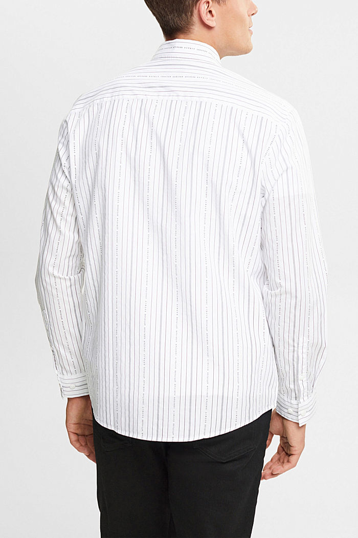 Shirt with striped pattern, WHITE, detail-asia image number 1