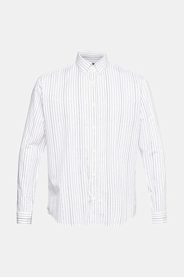 Shirt with striped pattern, WHITE, detail-asia image number 5