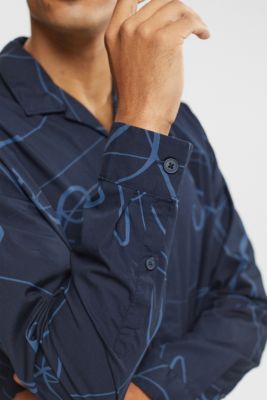 Shirt with a pattern, NAVY, detail-asia image number 3