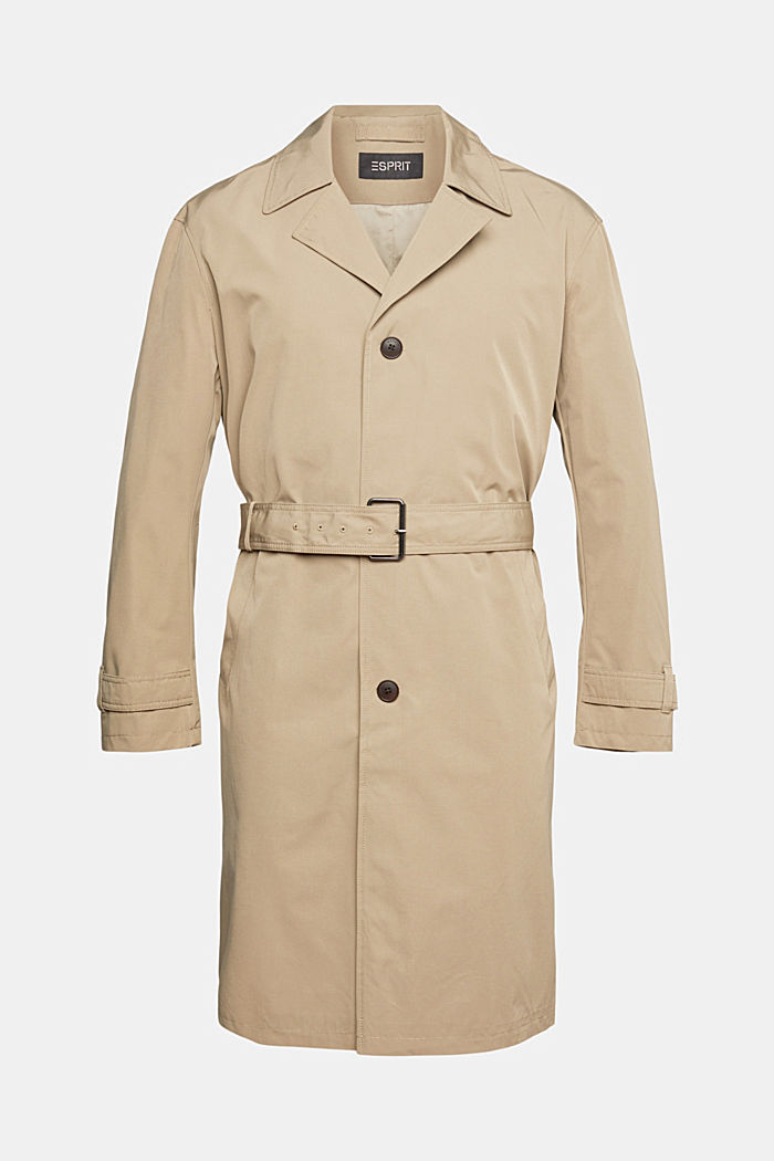 Trench coat with belt, PALE KHAKI, detail-asia image number 4