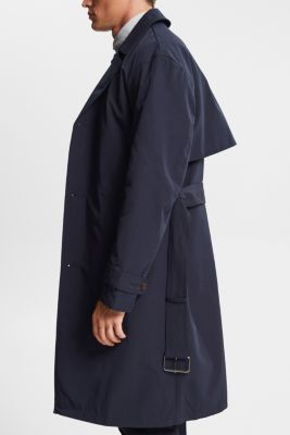 오버사이즈 트렌치코트, NAVY, detail-asia image number 4